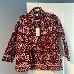 Natalie Martin Collection quilted jacket. Size XS. NWT.